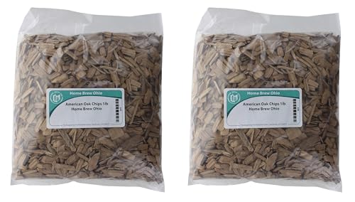 Home Brew Ohio American Medium Toasted Oak Chips, 1 lb. (Pack of 2)