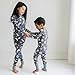 Little Sleepies Two-Piece Pajama Set for Boys & Girls, Soft Viscose from Bamboo Toddler Pajamas for Kids, Family Matching PJs, Blue To the Moon & Back, 2T