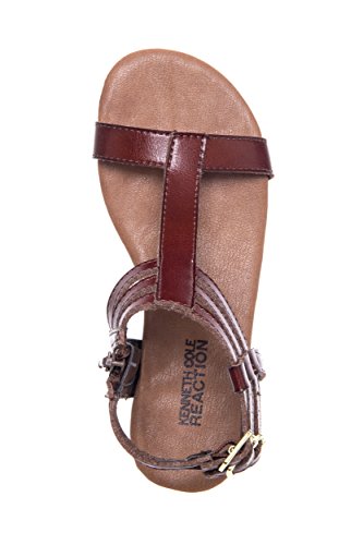 Kenneth Cole REACTION Kids Girl's Wishing Shell (Little Kid/Big Kid) Chocolate Leather Sandal 1 Little Kid M4