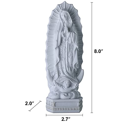 Orenm Our Lady Of Guadalupe Statue Figurine 8" H Virgen De Guadalupes Mary Figurine Statue Collection,Religious Catholic, Tabletop Home Office Decoration #TOP5