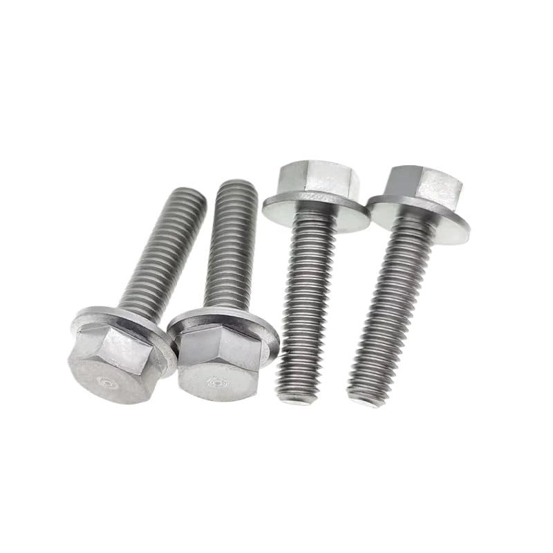 Bulloni a flangia esagonale in titanio GR5 Viti a testa flangiata esagonale M4 M5 M6 M10 (M5-0.8 x 25mm - 10pcs)