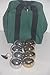 BuyBocceBalls Listing - 73mm Metal Bocce/Petanque Set with 4 Gold and 4 Silver Balls and Heavy Duty Green Nylon Bag - Single