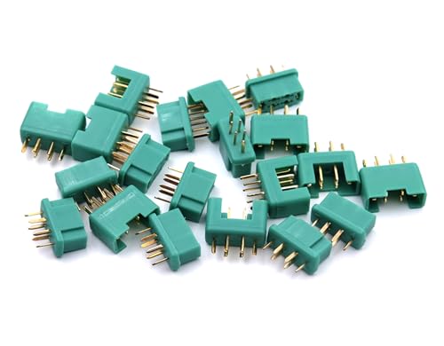 VUNIVERSUM 5 Paar (10 Stück) Premium MPX Multiplex Kompatibel Hochstromstecker Steckverbinder Goldstecker 6PIN 6P 6 Kontakte Stecker Buchse Male Female 6 Polig 35A Modellbau