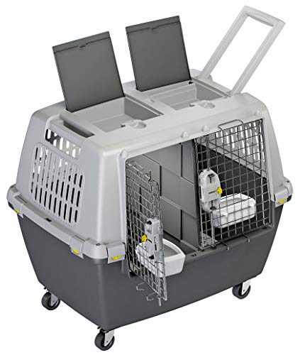 Kerbl 81340 Gulliver Touring IATA Transportbox, 80 x 58 x 62 cm, grau