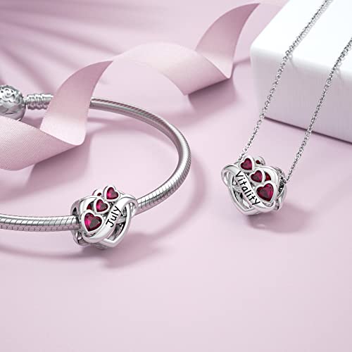 Abalorios de piedra natal para Pandora perfectos para cumpleaños y Navidad 2