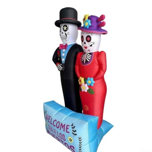 Costume Géant Squelette Mariés 2.1m pour Fête(Skeleton Couple) – vue 2