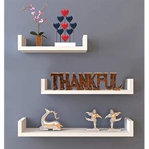 Decozen Handcrafted Solid Wood USA Colors Sculpture Valentines Day Gifts for Her and Him Mantel Fireplace Foyer Decor Tabletop Accent