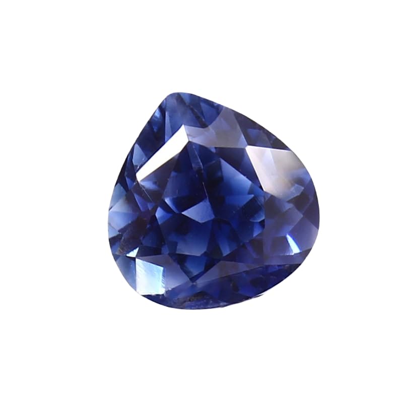 Saphir bleu bleuet naturel cœur 9x9mm pour bricolage de bijoux DIY
