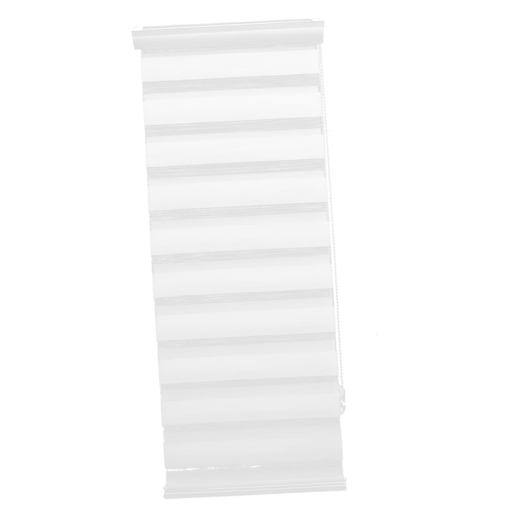 Voile de fenêtre double couche blanc 0.5x1.5m | Rideau sans perçage lavable