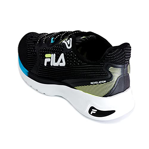 Tênis Revelation, FILA, Masculino, Preto/Branco/Limão, 38