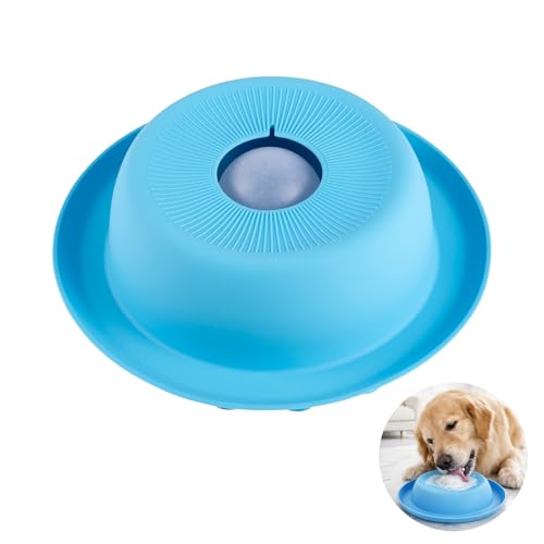PEGGY11 Dog Licking Bowl with Ball for Yogurt Bone Broth & Liquid Treats