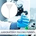 UKCOCO 10pcs Laboratory Plastic Funnels 90mm Pp Triangle Scientific Filter Funnels for School Experiments and Industrial Filling