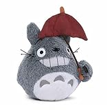 Nur zur externen Verwendung Semic Plüsch Totoro mit Regenschirm 15Cm, Kunststoff, Mehrfarbig