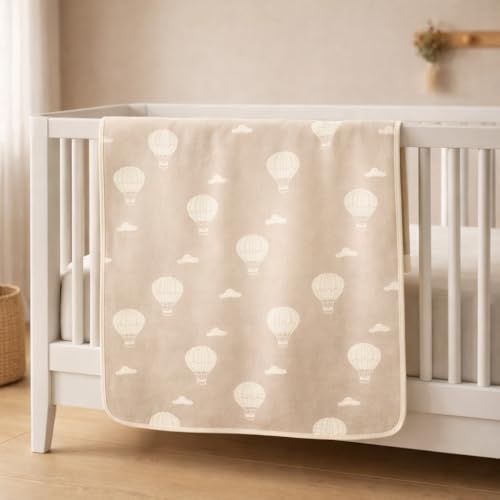 Image of 100% Cotton 6-Layer Muslin Baby Blanket | Super Soft, Breathable & All Seasons Multipurpose Blanket for Babies (Parachute - Camel)