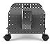 Allsop Metal Art CPU Caddy, Adjustable Width Mobile Computer Stand with 4 Caster Wheels - Pewter (27761)