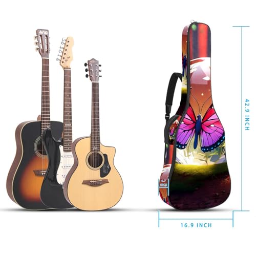 Sac pour guitare acoustique 108x41x12 cm imperméable multicolore