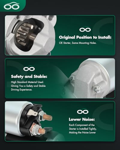 Image of SCITOO Starters New Fit for Nissan Altima /Maxima /Quest Van 2004 2005 2006 3.5L Auto Trans 17872N