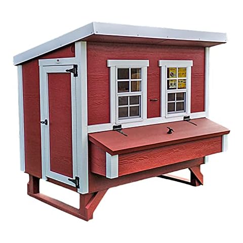 OverEZ Classic Large Chicken Coop for Up to 15 Chickens - Nesting Box - Large Bird, Poultry and Hen House Made from Wood, Made in USA Cover
