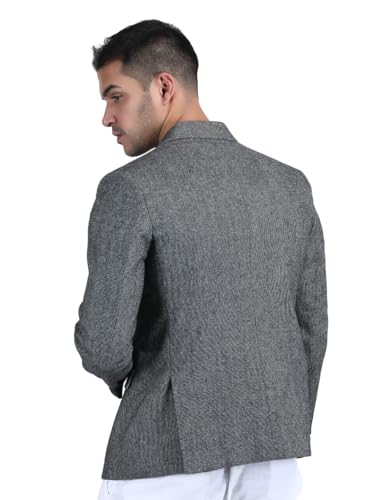 Mens Herringbone 2 Buttons Tweed Retro Checks Vintage Style Notch Lapel Wool Blend Tailored Fit Blazers4