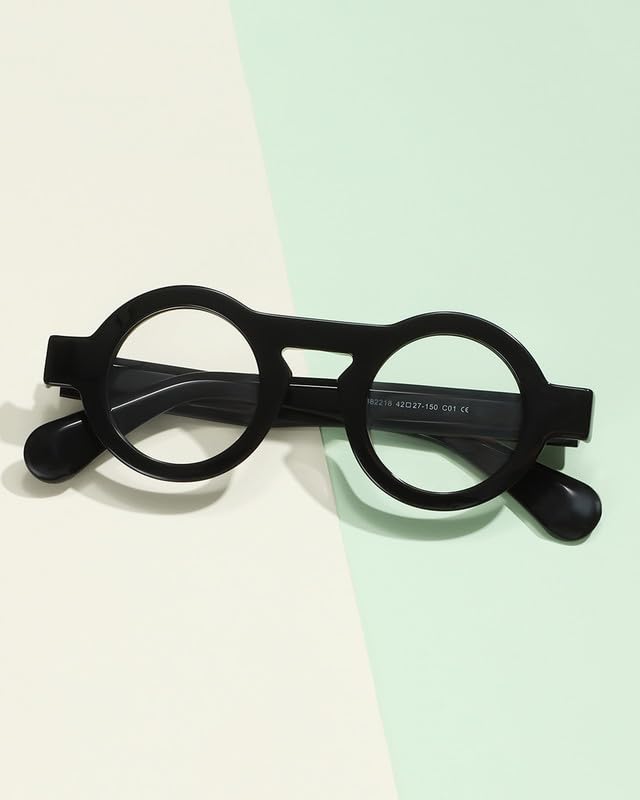Image of Blue Light Blocking Glasses - Anti Glare & Eyestrain, 99% Filter, Lightweight Acetate Frame for Gaming /Office /Reading