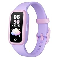 TICTIKY Kids Fitness Tracker Watch with Amoled Screen, Activity Tracker No Phone Needed, Heart Rate Sleep Monitor, 3ATM Waterproof, Pedometer, Alarm Clock, 3 Games, Step Counter Watch for Girls 5-10