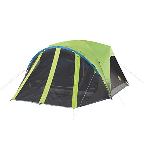 Coleman Carlsbad Dark Room Camping Tent with Screened Porch, 4/6 Person Tent Blocks 90% of Sunlight and Keeps Inside Cool, Weatherproof Tent with Easy Setup and Screened-In Porch #1