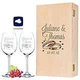 ❤️ GESCHENK WEINGLAS - Unser Wein-Glas mit Gravur ist das perfekte Geschenk für die verschiedensten Anlässe. Glänze mit dem perfekten Geschenk zur Hochzeit, Muttertag, Valentinstag oder als Weihnachtsgeschenk