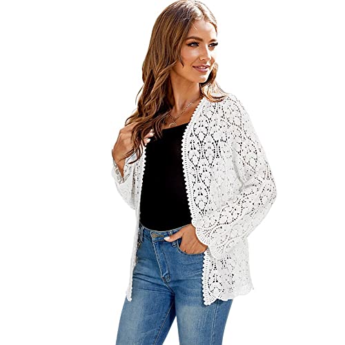 Image of Women's Cardigans Long Sleeve Lightweight Sweater Vintage Cardigan Thin Coats Outerwear