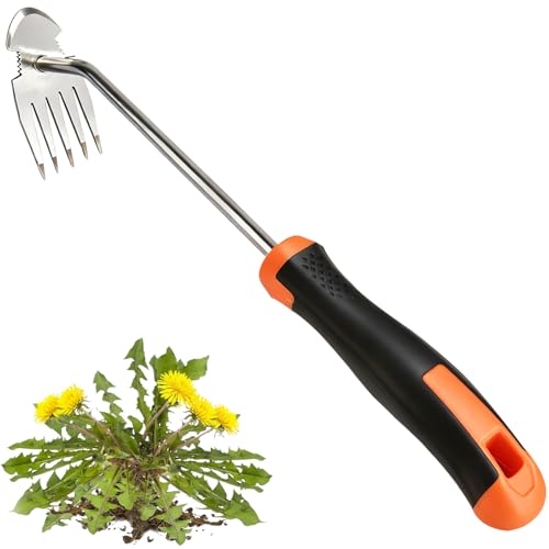 GANCHUN Weed Puller Tool，2026 Newly Weeder Stainless Steel Hand Weed