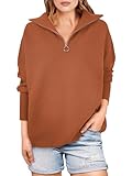 ANRABESS Women Quarter Zip Oversized...