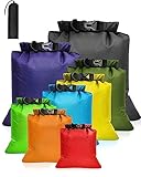 MOXTOYU Dry Bags Waterproof Set 8 Pack, 13L-1.5L Organizer Storage Bags for Camping Outdoor Hiking...