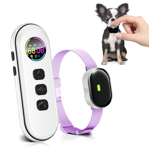 Ultra-Small Dog Shock Collar with Remote, Ultra-Light & Thin Dog Training Collar, Tailored for Small...