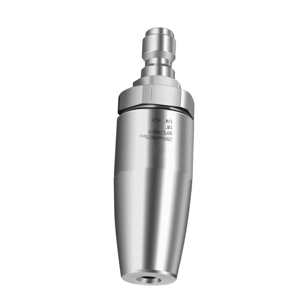 Gaojudaf One Color 360 Degrees Rotating High Pressure Washer Nozzle Spray Head, 3625Psi 1/4Inch Connector Nozzle 1Piece(040)