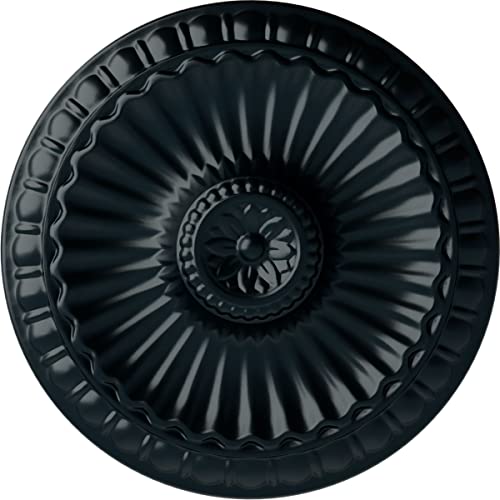 Ekena Millwork CM11LINSF 11-1/4" x 1-1/8" Linus Ceiling Medallion, Night Shade