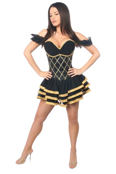 Daisy Corsets Top Drawer Steel Boned Egyptian Corseted Dress