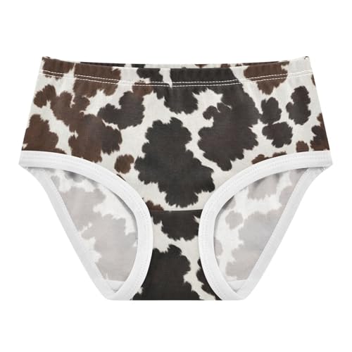 Girls Panties, Cow Spots Toddler Briefs, Cotton Underwear Girls, 2T–8 Years