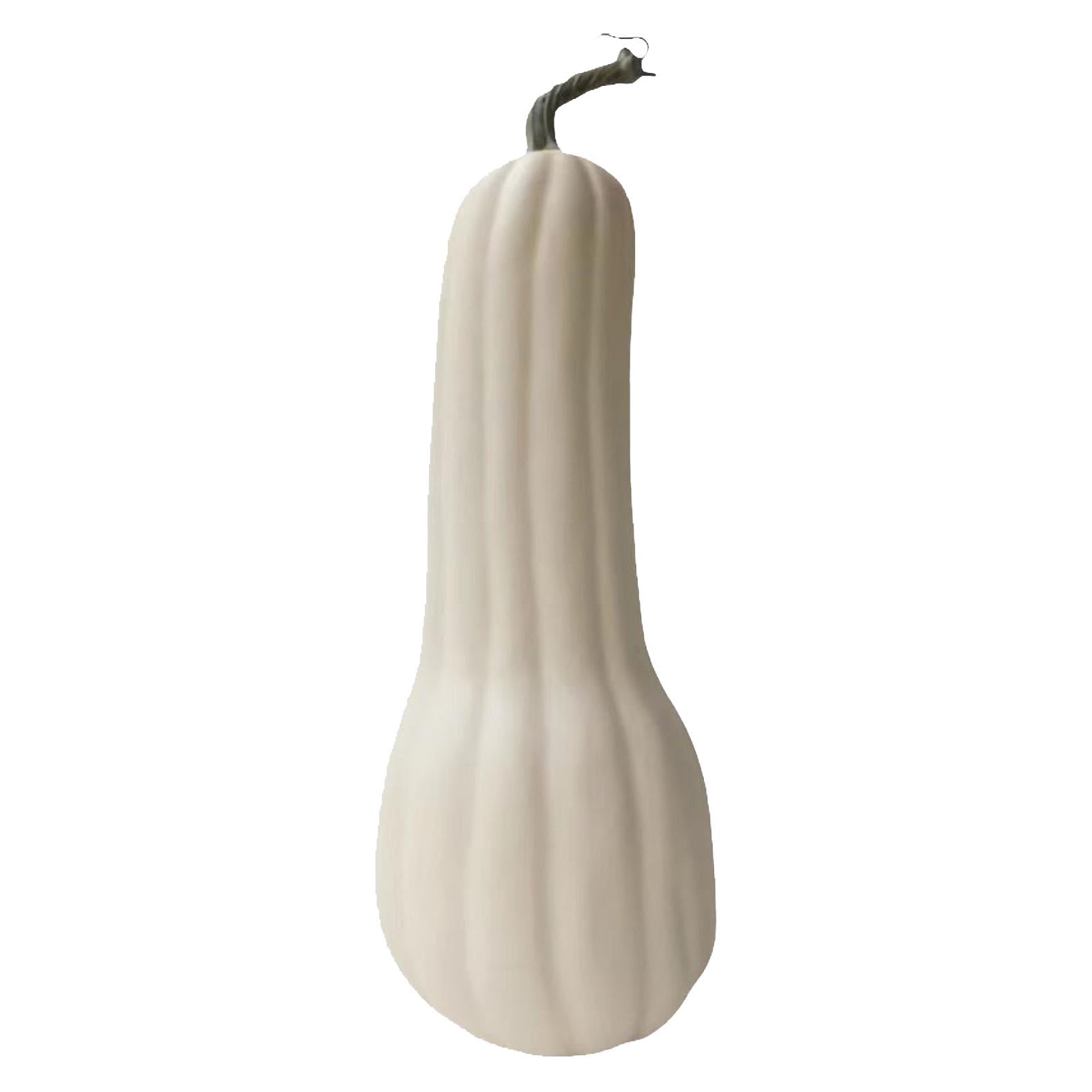 Citrouille allongée artificielle de récolte d'automne et Halloween