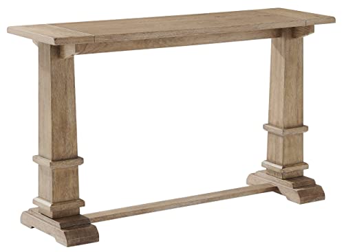 Crosley Furniture Joanna Modern Farmhouse Sofa Console Table for Hall, Entryway, Living Room, Accent Tables, Rustic Brown