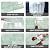 10 Sheet Peel and Stick Subway Kitchen Backsplash Tiles,3D Rectangle Waterproof Self-Adhesive Wall Tile Stick on Backsplash for Kitchen,Bathroom and Fireplace(Light Green,12"×12")
