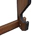 Rush Creek Creations Indoor Wood Wall Gun Rack for up to 5 Rifles or Shotguns, 5-Gun Wall-Mount Long Gun Display Rack with EVA Padded Grooves and Mounting Hardware, Dark Walnut
