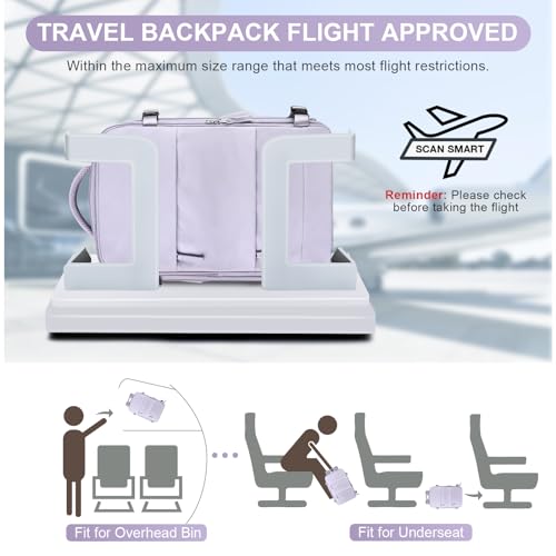 Image of coofay Travel Backpack Carry on Flight Approved Mochila De Viaje Personal Item Travel Bag Large Backpack for Travel Backpacks for Men Women Carry on Backpack for Airplanes 18x14x8 Inches Travel Bag