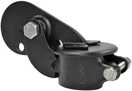 1-3/4" OD Motorcycle Exhaust Rain Cap Flapper - Custom Chopper Pipe Cap - Textured Black - Harley Bobber Cafe Racer Brat