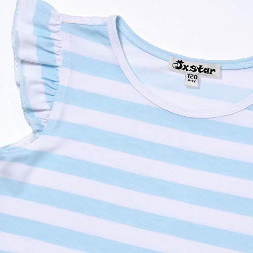 Striped Cat Nightgown For Girls 8 9 Nightdress Summer Sleep Kitty Dresses 8 9 #TOP2