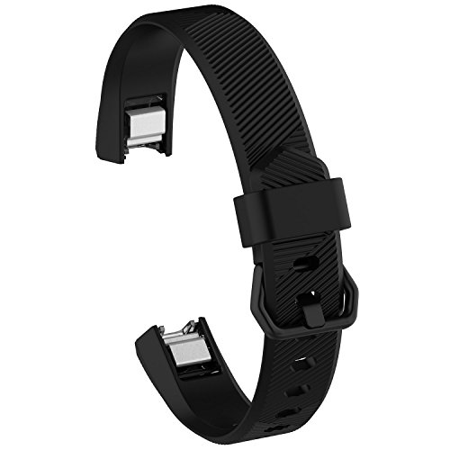 AWINNER Bands for Fitbit Alta HR,Silicone Replacement Band for Fitbit Alta HR and Alta (Classic) (Large-Black)