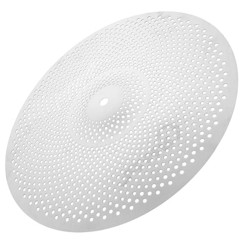 Kisangel Gedämpftes Schlagzeug Leise Becken für Schlagzeuge Gedämpfte Crash und Splash-becken Robuste Konstruktion aus Legierung Minimiert Störgeräusche Optimiertes Klangprofil Kompatibel F