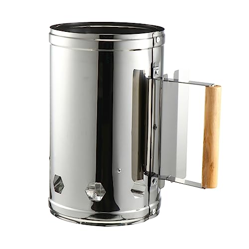 ibasenice Accendifuoco per Barbecue in Fori d'Aria Cilindro Accensione per Strumento per Cucinare All'aperto Facile da Usare per Grigliate e