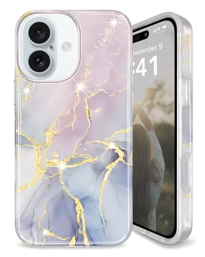 Coque iPhone 16 antichoc violet et bleu pour votre quotidien