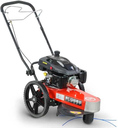 TR47010DEN PRO XLSP Trimmer Mower, 10.30 ft/lb DR Engine, 22" Cutting Width, Electric Start, 5 Different Cutting, No Wrapping, Cast Aluminum Nose Plate, Cast Aluminum Nose Plate, 14" Wheels
