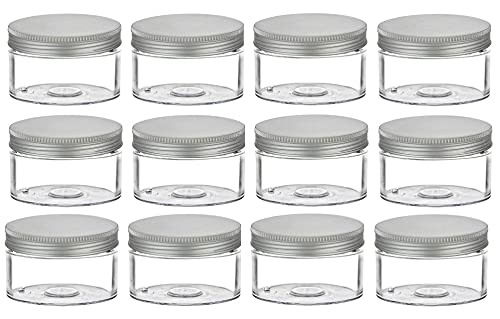 Nakpunar 12 Pcs Plastic Jars with Lid
