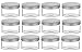 Nakpunar 12 Pcs Double Wall Plastic Jars with Dome Lid ...